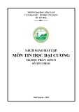 Sách giao bài tập môn Tin học đại cương