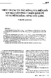 Thực trạng và tác động của biến đổi khí hậu lên phát triển kinh tế vùng đồng bằng sông Cửu Long