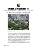 Quản lý không gian đô thị - Tầm nhìn mới trong quy chuẩn kỹ thuật quốc gia về quy hoạch xây dựng – QCVN 01:2019