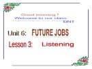 Bài giảng Tiếng Anh 12 - Unit 6: Future jobs (Listening)