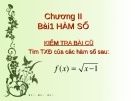 Bài giảng Đại số 10 - Bài 1: Hàm số