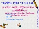 Bài giảng Đại số 10 - Bài 3: Công thức lượng giác (Tiết 2)