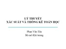 Bài giảng Lý thuyết xác suất và thống kê toán học: Chương 8 - Phan Văn Tân