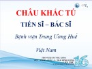 Bài giảng Phẫu thuật nội soi treo vào mỏm cùng nhô trong điều trị sa sinh dục