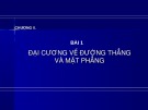 Bài giảng Hình học 11 - Bài 1: Đại cương về đường thẳng và mặt phẳng