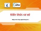 Bài giảng Nhập môn Công nghệ thông tin 1: Kiến thức cơ sở