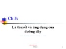 Bài giảng Trường điện từ - Chương 5: Lý thuyết và ứng dụng của đường dây