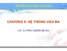 Bài giảng Kiến trúc máy tính và mạng máy tính: Chương 5 - Lương Minh Huấn