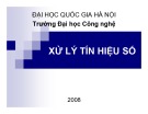 Bài giảng Xử lý tín hiệu số - Chương giới thiệu