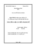 Luận án Tiến sĩ Kinh tế: Hoàn thiện tổ chức công tác kế toán tại các trường cao đẳng trên địa bàn tỉnh Hải Dương