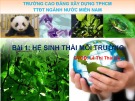 Bài giảng Hệ sinh thái môi trường – Lê Thị Thái Hà