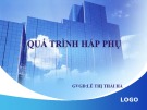 Bài giảng Quá trình hấp Phụ - Lê Thị Thái Hà