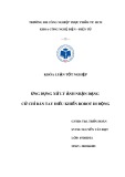 Khóa luận tốt nghiệp Điện – Điện tử: Ứng dụng xử lý ảnh nhận dạng  cử chỉ bàn tay điều khiển robot di động