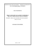Summary of Phd thesis: Urban water supply management in Binh Thuan province under climate change condition