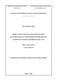 Summary of Material science Doctoral thesis: Fabrication and evaluation of influence of technological parameters on performance of proton exchange membrane fuel cell