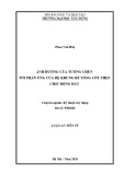 Luận án Tiến sĩ Kỹ thuật xây dựng: Ảnh hưởng của tường chèn tới phản ứng của hệ khung bê tông cốt thép chịu động đất