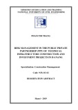 Dissertation abstract Construction mannagement: Risk management in the public private partnership (PPP) of technical infrastructure construction and investment projects in Da Nang