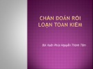 Bài giảng Chẩn đoán rối loạn toan kiềm – Bùi Xuân Phúc