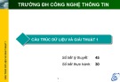 Bài giảng Cấu trúc dữ liệu và giải thuật 1: Chương 1