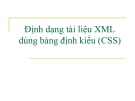 Bài giảng Công nghệ XML và WEB ngữ nghĩa - Bài 3