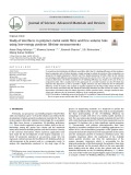 Study of interfaces in polymer-metal oxide films and free-volume hole using low-energy positron lifetime measurements