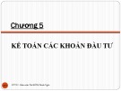 Bài giảng Kế toán tài chính doanh nghiệp 2: Chương 5 – Hồ Thị Thanh Ngọc