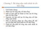 Bài giảng Công nghệ vật liệu cách nhiệt - Chương 5: Bê tông nhẹ cách nhiệt từ cốt liệu rỗng