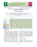 Correlation studies between xanthophyll yield and other parameters in marigold