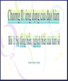 Bài giảng Giải tích 12 - Bài 1: Sự đồng biến, nghịch biến của hàm số (Phạm Danh Hoàn)