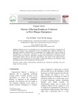 Factors affecting employee cohesion in Post-Merger enterprises