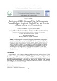 Fabrication of sers substrates using au nanoparticles prepared by laser ablation in distilled water and detection of tetracycline at low concentrations