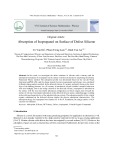 Absorption of isopropanol on surface of defect silicene