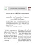 Diversion effect of economic integration agreements