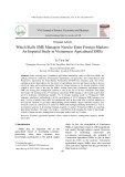 Which skills SME managers need to enter foreign markets: An imperial study in Vietnamese agricultural SMES