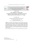 Sự thích ứng của cá nhân với thay đổi tổ chức: Khám phá các nhân tố phản ánh sự sẵn sàng thay đổi của cá nhân