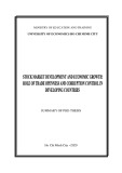 Summary of PhD thesis: Stock market development and economic growth – Role of trade openness and corruption control in developing countries