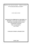 Summary of Medical dissertation: Research on expression of microrna-21, microrna-122 plasma in hepatitis B virus-related hepatocellular carcinoma patients