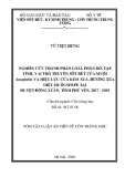 Tóm tắt luận án Tiến sĩ Côn trùng học: Nghiên cứu thành phần loài, phân bố, tập tính, vai trò truyền sốt rét của muỗi Anopheles và hiệu lực của kem xua, hương xua diệt muỗi NIMPE tại huyện Đồng Xuân, tỉnh Phú Yên, 2017-2019