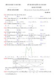 Đề thi THPT Quốc gia môn Toán năm học 2019 – Bộ Giáo dục và Đào tạo (Mã đề 104)