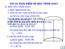 Bài giảng Hình học 12 - Bài 1: Khái niệm về mặt tròn xoay (Tiết 2)