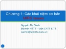 Bài giảng Cơ sở dữ liệu đa phương tiện: Chương 1c - Nguyễn Thị Oanh