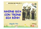 Bài giảng Ngữ văn 12: Những đứa con trong gia đình (Nguyễn Thi)