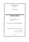 Luận văn Thạc sĩ Kinh tế Chính trị: Khả năng cạnh tranh của doanh nghiệp Việt Nam – Thực trạng và giải pháp