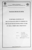 Master thesis of MPPM: Further stepping up decentralization in order to develop road infrastructure in Thua Thien Hue province