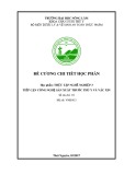 Đề cương chi tiết học phần: Thực tập nghề nghiệp 3 - Tiếp cận công nghệ sản xuất thuốc thú y và vắc xin