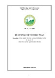 Đề cương chi tiết học phần: Công nghệ thành lập bản đồ địa chính