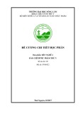 Đề cương chi tiết học phần: Rèn nghề 2 (Bào chế dược phẩm thú y)