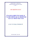 Luận văn Thạc sĩ Kinh tế: Ứng dụng hiệp ước Basel II vào hệ thống quản trị rủi ro tại các NHTM Việt Nam