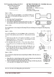 Đề thi cuối học kỳ I năm học 2015-2016 môn Công nghệ chế tạo máy (Mã đề 01) - ĐH Sư phạm Kỹ thuật