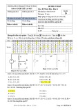 Đề thi cuối kỳ môn Kỹ thuật điện - Điện tử (Mã đề D) - ĐH Sư phạm Kỹ thuật